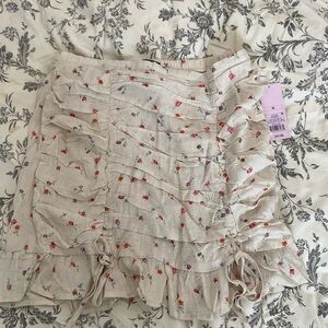 Wild fable floral mini skirt